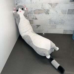 Cute Long Cat Pillow Office Nap Pillow 23"